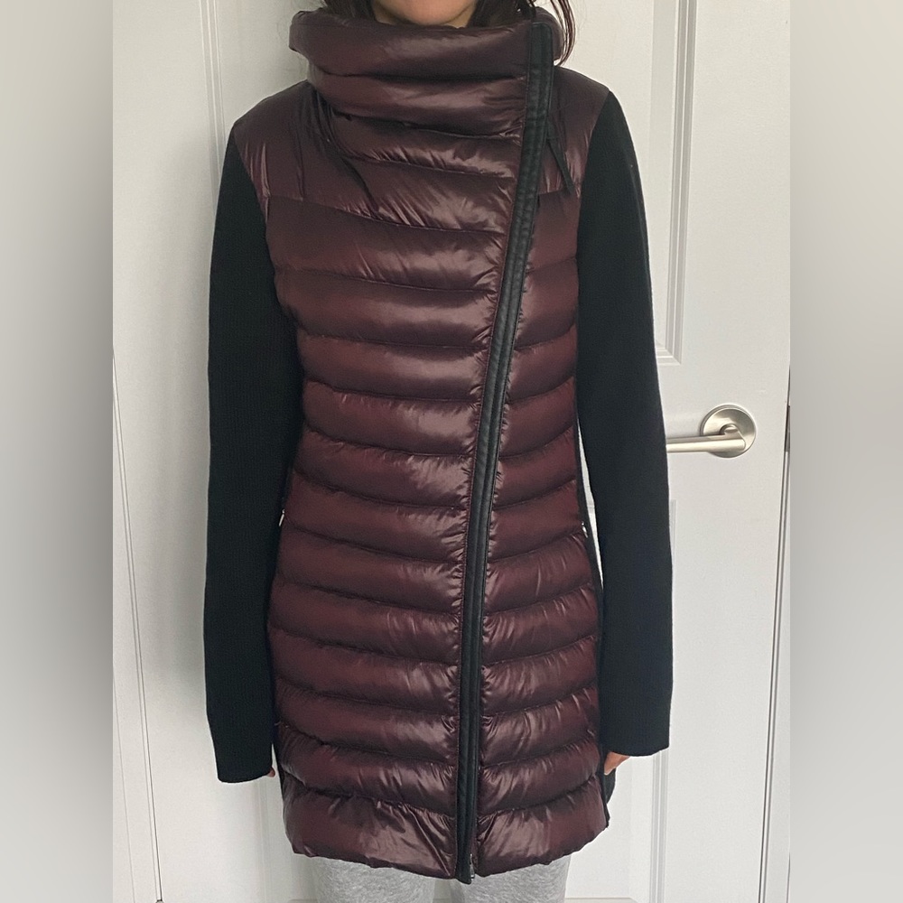 Calvin Klein Performance mixed media down puffer jacket.